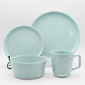 Vaisselle de vaisselle Vaisselle de la couleur de luxe Ensemble en grès cérame en porcelaine